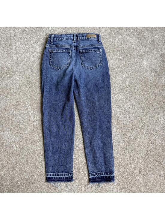 Justice Girls Butterfly Jeans Size 12 Distressed Denim - Picture 3 of 7
